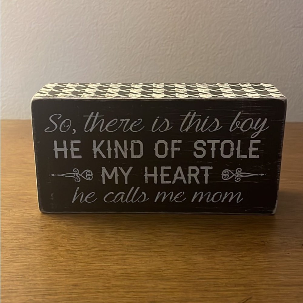 Wooden Block Sign